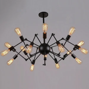 Modern Design Muti-heads Spider Pendant Light E27 Decorative Iron Lamp