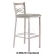 Import modern designed gold bar stool with Leather Seat from China