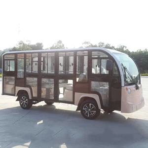 Modern electric tour shuttle bus sightseeing car with CE certification