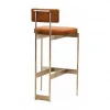 Modern Fashion alto brass gold Counter Height Bar Stool for home