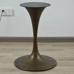 Modern  Furniture  Dining Table  base metal leg Hotel iron Table Base Brozen Tulip table leg furniture accessory