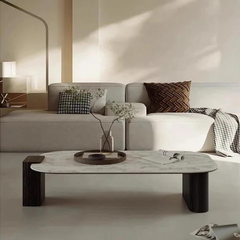 Modern Hotel Tables Chairs Factory Wholesale Price One-Stop Solution Square Side Table Several Stone Side Table Hotel Apartments