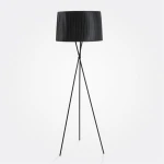 Modern Industrial Fabric Wooden Tripod Floor Lamp