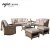 Import Modern Outdoor Patio Furniture Hotel Lounge Wicker Sofa Garden Rattan Sofa Set from China