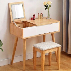 modern stylish solid wood dressing table simple dressing table wind mini small dresser