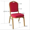 Modern Tiffany Hotel Banquet Chair Stackable Gold Iron and Leather for Event and Living Room Fabric and Leather Upholstery