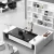 Import Modern white bright colored office room furniture boss desks from China