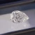 Moissanite diamond pear shape ice crushed Loose gemstone VS clarity for jewelry design