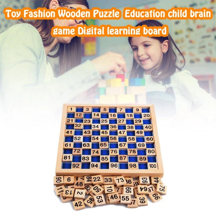 Montessori Mathematical Teaching Aids Beech 1-100 Digital Continuous Board Enlightenment Child Early Education Toys