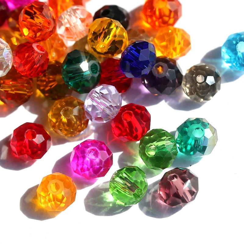 Much Color 8mm Loose Crystal Round Machine Faces Crystal Glass Bead with Cheap Price