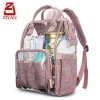 Multi-Functional Clear Transparent Travel Women Baby Diaper Bag Backpack