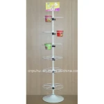 Multi Layers Adjustable Shop Cup Packed Snacks Display Stand (PHY1031F)