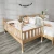 Import Multifunctional Eco-Friendly Paint Kids Crib Attached Adult Wooden Toddler Children Bed Set from China