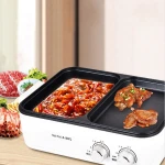 Multifunctional electric steamer Grilled Rinse Fry Decoct Steam Cook Fried Portable electric steamer