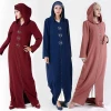MXCHAN 2020 hooded beaded abaya morocco modest women islamic clothing robe arabe abaya dubai