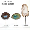 Natural Agate Decoration Pieces with Crystal Base for Home Hotel Wedding Table Crystal Use