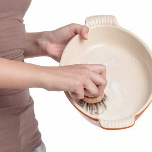 Natural Beech Wood Pot Brush For Cleaning or Scrubbing Purposes