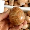Natural crystal  Orange moonstone crystal egg fengshui healing stone crystal craft for decoration
