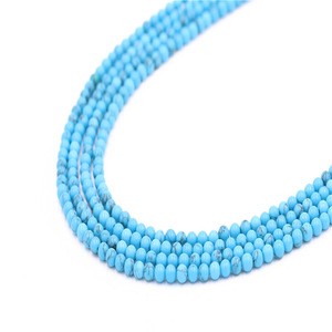Natural loose stone jewelry blue turquoise loose gemstone beads for jewelry making