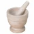 Import Natural Marble 4" x 4" Mortar and Pestle from Taiwan