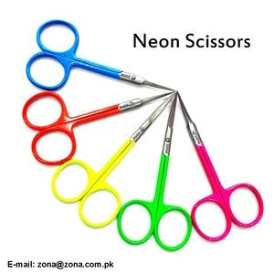 Neon Scissors / Neon Eyelash Scissors / Manicure Neon Scissors From Zona Pakistan