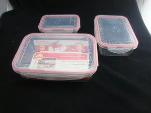 Nested food storage container set divided plastic food container
