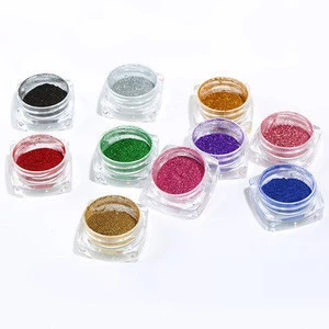 New Arrival 0.3g/Jar 8 Colors/Sets Cosmetics Acrylic Titanium Nail Pigment Powder