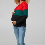 New Arrival 2020 Womens Maternity Nursing Clothes Long Sleeves Open-cover Breastfeeding Sweatshirt Casual Patchwork Nursing Top