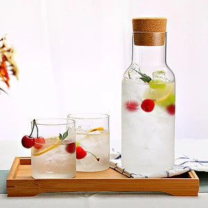 new arrival borosilicate boiling hot water cooking glass carafe