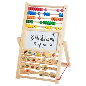New Arrival Multi-purpose Wooden Alphabet Recognized Drawing Board Hot Selling Kids Early Math Learning Educational Toys