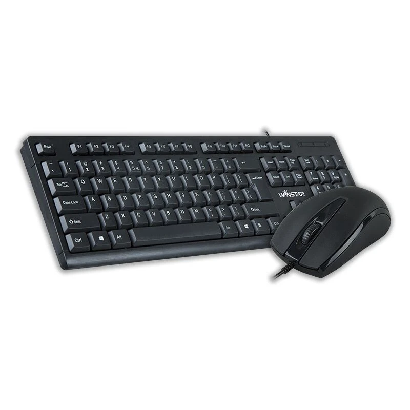 New Arrivals Normal Size Computer Wired USB Keyboard and Mouse Combo Factory
