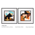 New collection framed decorative artwork for hotel and department interior design