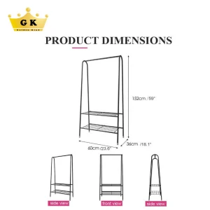 New Design Bedroom Cloth Hanger Rack Stand Clothes Rack High Quality