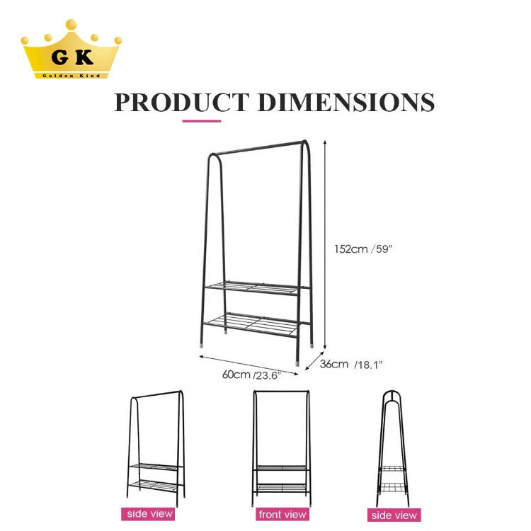 New Design Bedroom Cloth Hanger Rack Stand Clothes Rack High Quality