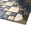 New Design high quality black and rose gold mosaic tile