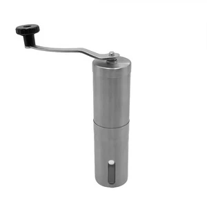 new design Popular stainless steel manual burr portable hand coffee bean grinder