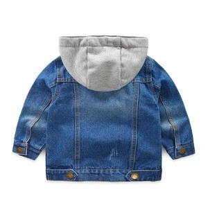 New Fashion Spring Autumn Boys Girls Denim Jackets In Bulk 1-8 year Child baby Hooded Jacket High Quality Trend Cowboy Clothes