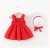 Import New fashion toddler Girls summer rainbow printed sleeveless sweet dress with hat from China