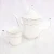 New Gold Rim Porcelain Pure White Ceramic Coffee Cup 6pcs Set And Saucer China Tea Pot Set