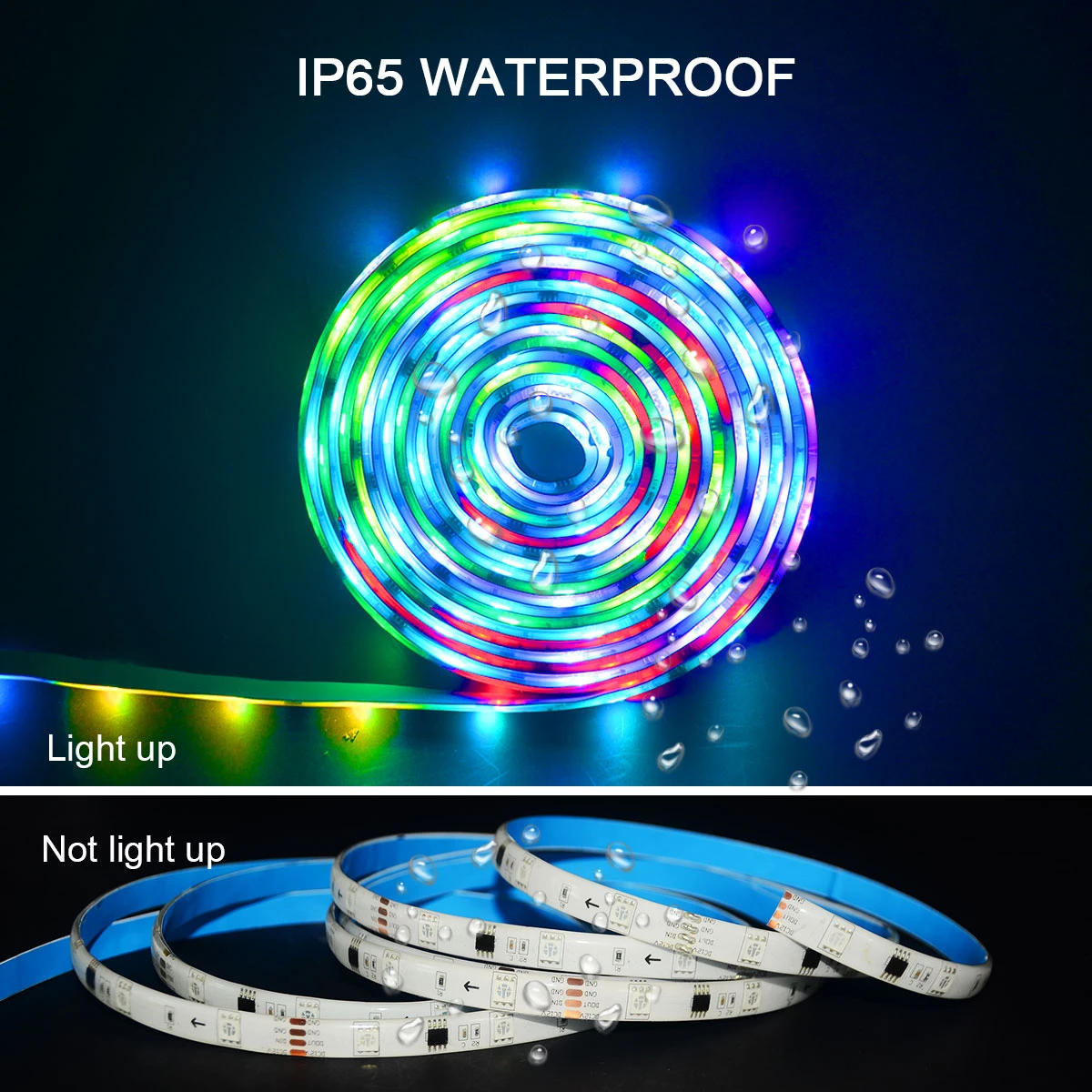New Home Wifi IP65 Flexible Waterproof Mobile phone remote control LED Strip Light Strip LED Light RGB