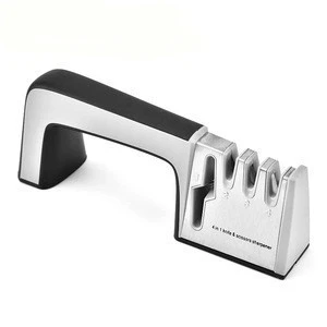 New Knife Sharpener 4 Stages Kitchen Knives Grinder Diamond Ceramic Stone Tungsten Sharpener Scissors Knife Tools
