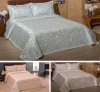 New Luxury Double Bedspread Throw, Different Colours with Two Pillow Cases/Shams