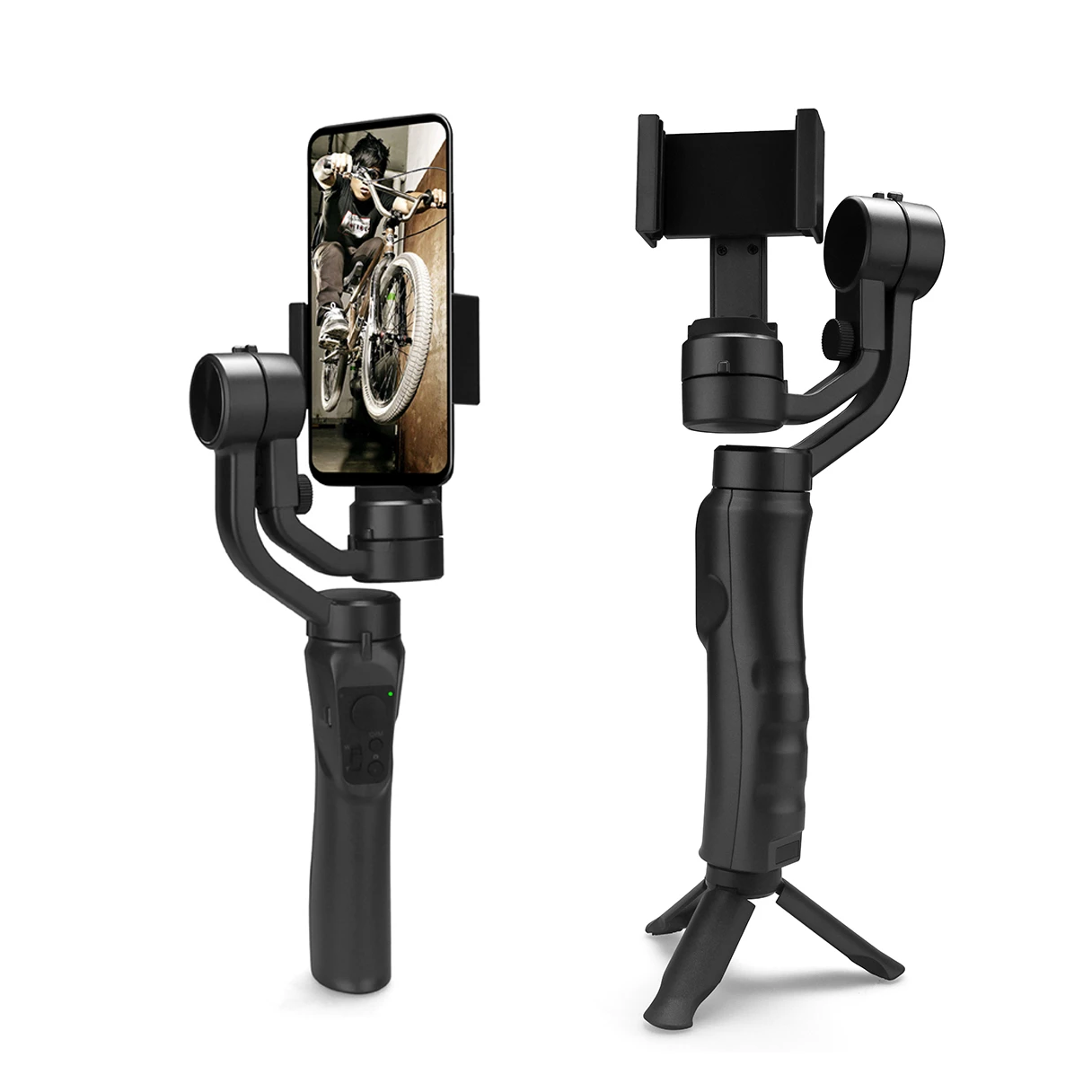 New Mobile Phone Balanced Video Handheld Gimbal 3 axis Stabilizer Vlog Selfie Stick Gimble with Tripod Live Streaming
