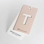 New Paper & Paperboard Printing hole punched custom jewelry hang tags design