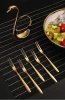 new product ideas 2023 Creative Cygnus Fruit Fork Set Stainless Steel Dessert Cake Mooncake Fork