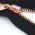 Import New products metal zipper close end black zippers metal rose gold  teeth from China