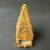 Import NEW pyramid arabic bakhoor alloy material dubai hot sale incense burner with rhinestone arabic incense burner from China