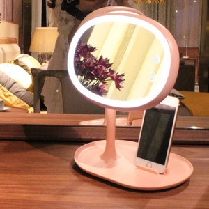 New style Mitifuntion LED Cosmetic Mirror Table Lamp Makeup Portable For Girls modern table lamps