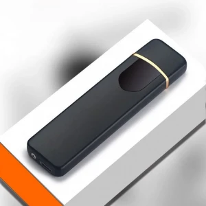 New thin usb charging lighter touch screen electronic cigarette lighters small rechargeable electric lighter R0740