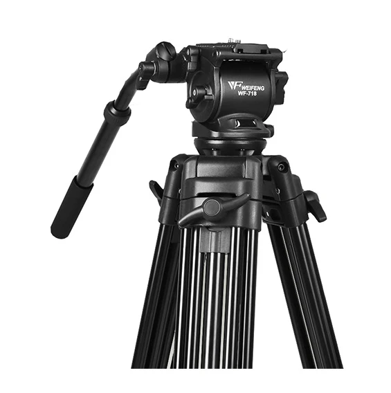 NEW WF718 Video Tripod Portable Unipod + bag For Cameras